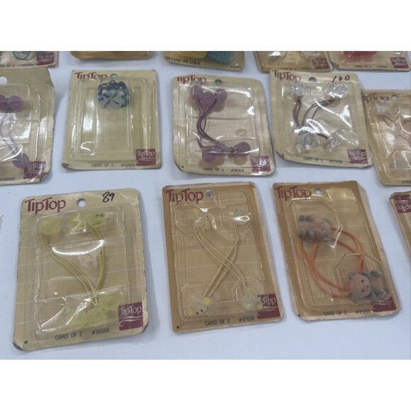 Vintage Goodys Tip Top Little Mermaid Ponytail Holders Lot of 28 80s 90s USA NOS